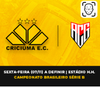 CRICIUMA X ATLETICO GO CAMPEONATO BRASILEIRO SÉRIE B 2025